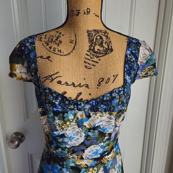 Free People Floral Maxi Dress La Fleur Size 4 - Picture 4 of 14